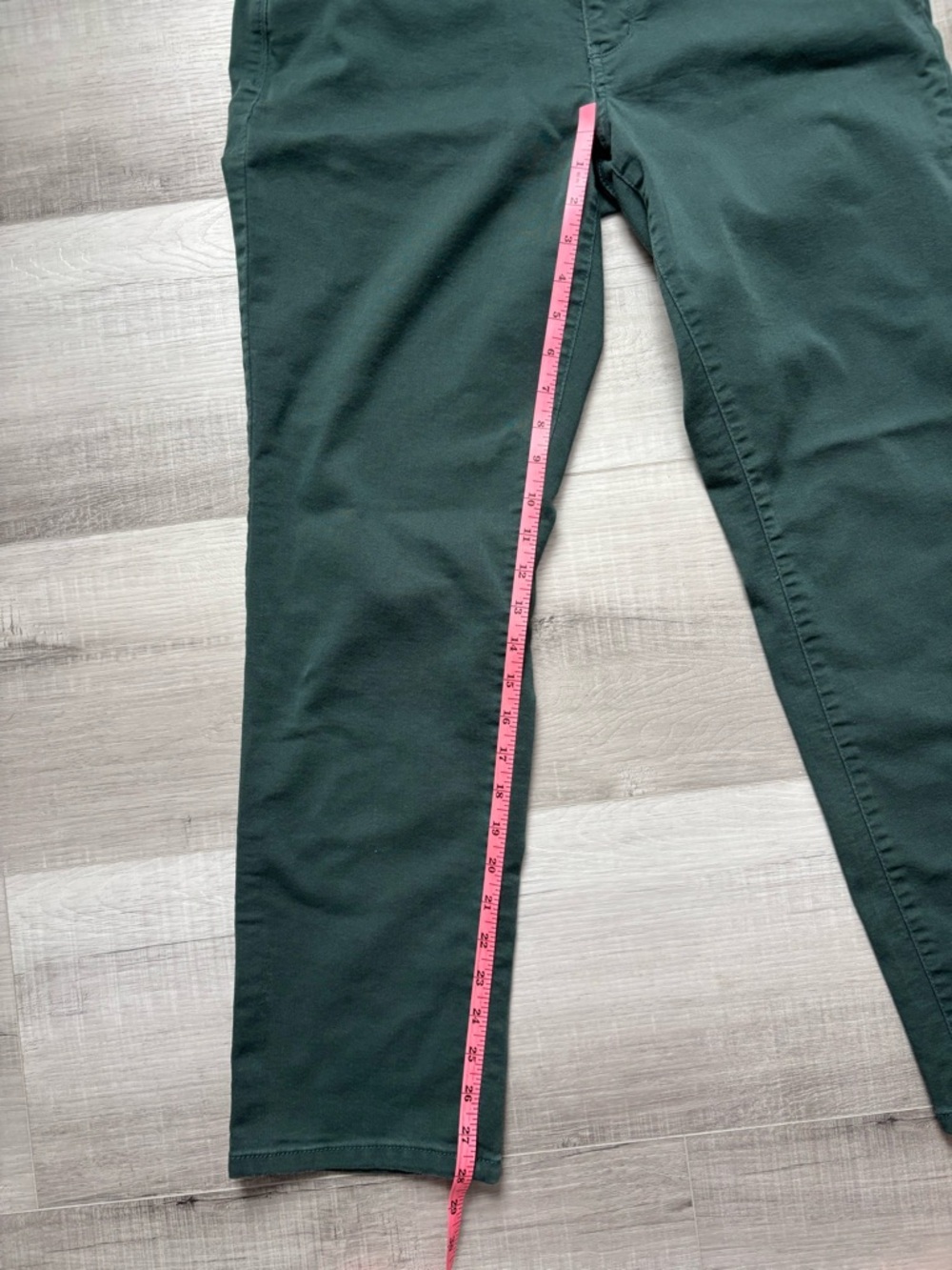 Democracy Absolution Green Straight Leg Pants Size 12 Stretch - Picture 6 of 8